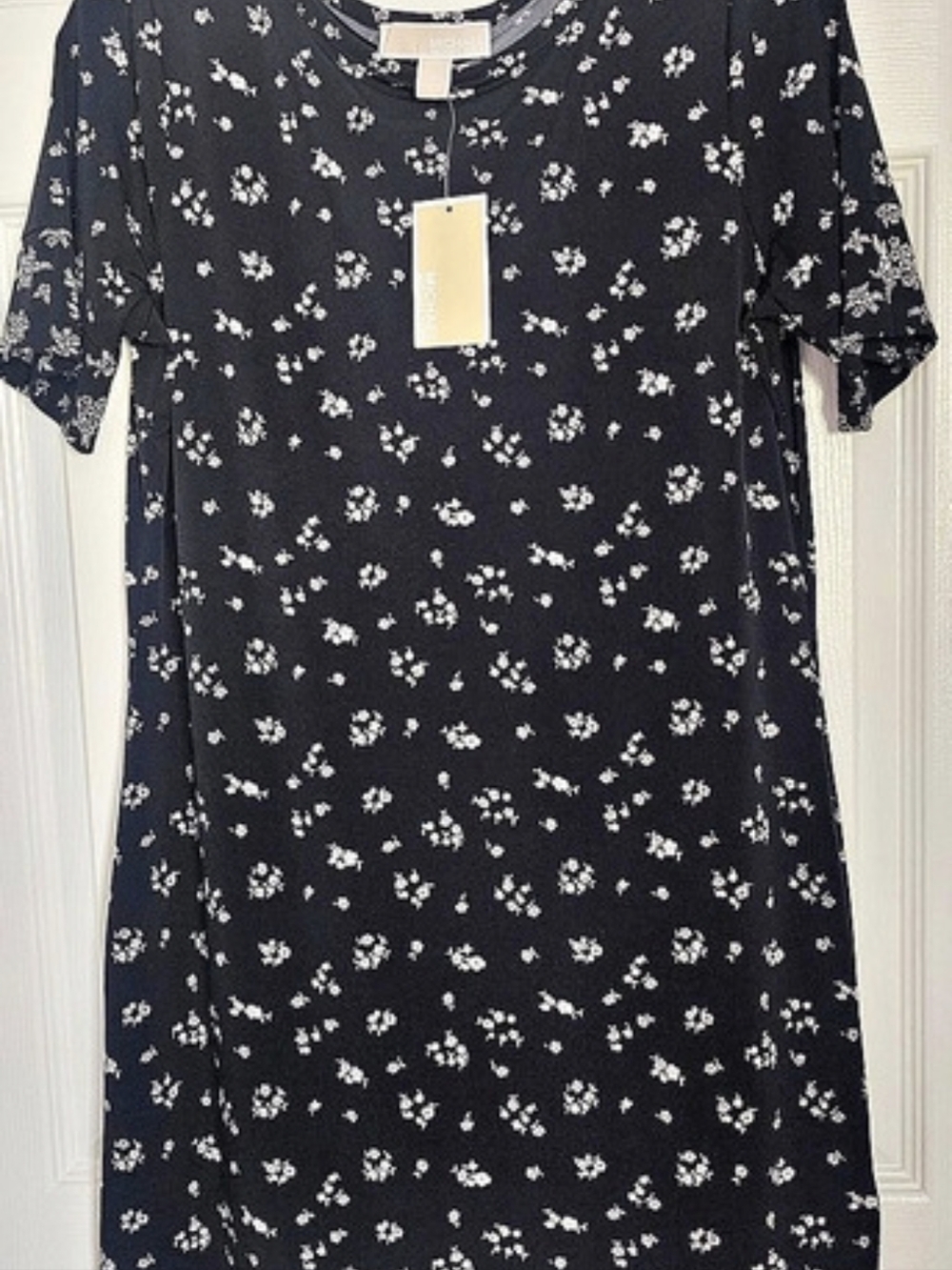 MICHAEL Kors Floral Mini Dress in Black & White NWT